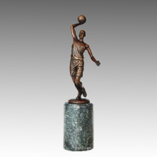Sports Statue Basketball Player Bronze Sculpture, Milo TPE-731